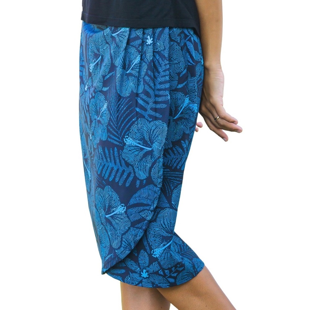 Ripskirt Adjustable Waist Lightweight Pencil Style Skirt in Maui Moonlight XS